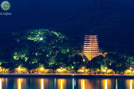 六塔古建筑夜景